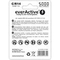 EverActive Professional Line EVHRL14-5000 oppladbare C-batterier 5000mAh - 2 stk.