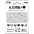 EverActive Silver Line EVHRL20-5500 oppladbare D-batterier 5500mAh - 2 stk.