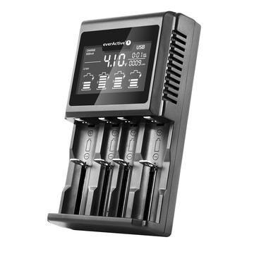 EverActive UC-4000 Profesjonell smart batterilader - 4x AAA/AA/C/D/18650