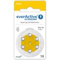 EverActive Ultrasonic 10/PR70 Høreapparatbatterier - 6 stk.