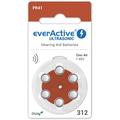 EverActive Ultrasonic 312/PR41 Høreapparatbatterier - 6 stk.