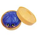 Dumpling squishy-leke med øyeuttrykk og dampkurv