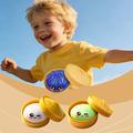 Dumpling squishy-leke med øyeuttrykk og dampkurv - grønn