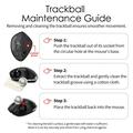 F-33 trådløs trackball-mus - 5 DPI-nivåer