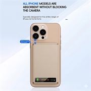 F16 ultratynn 10000mAh magnetisk powerbank med digitalt display - MagSafe-kompatibel - rosagull