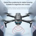 F208 sammenleggbar profesjonell drone V.2.0 med fjernkontroll med 4.5" skjerm - børsteløs, GPS - svart