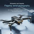 F208 sammenleggbar profesjonell drone V.2.0 med fjernkontroll med 4.5" skjerm - børsteløs, GPS - svart