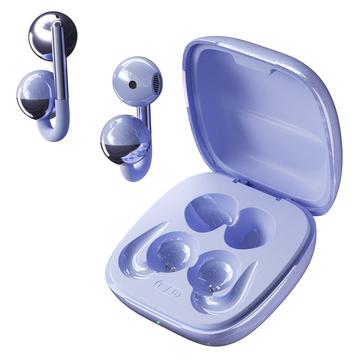 F22 Øreklips OWS trådløse hodetelefoner med ENC støyreduksjon og Bluetooth 6.0 - Lilla