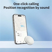 F26 Bluetooth-sporingsenhet mot tap - kompatibel med Apple Find My - hvit