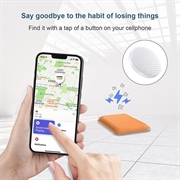 F26 Bluetooth-sporingsenhet mot tap - kompatibel med Apple Find My - hvit