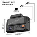 F310 3-kanals dashcam - 4K foran, 2K i kupeen, 2K bak - svart