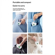 F338 Smart fingeravtrykk-hengelås med plass til 20 fingeravtrykk, elektronisk nøkkel - hvit
