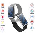 F360 Smart Band - Puls, HRV, SpO2, søvnmåling, 44 treningsmoduser - Nylonrem - Svart
