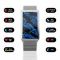 F360 Smart Band - Puls, HRV, SpO2, søvnmåling, 44 treningsmoduser - Nylonrem - Svart