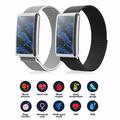 F360 Smart Band - Puls, HRV, SpO2, søvnmåling, 44 treningsmoduser - Nylonrem - Grå