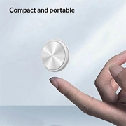 F5 Mini GPS-tracker med silikonetui - hvit