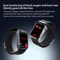 F520 Avansert smartklokke med luftpumpe for blodtrykksmåling - svart