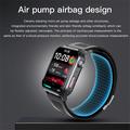 F530 Smartklokke med luftpumpe, blodtrykk, EKG, hjertefrekvens og søvnregistrering - Svart