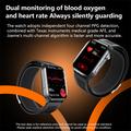 F530 Smartklokke med luftpumpe, blodtrykk, EKG, hjertefrekvens og søvnregistrering - Svart