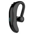 F600 Bluetooth-hodesett med ørekrok / trådløst hodesett - 18 timers taletid - svart
