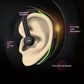 F600 Bluetooth-hodesett med ørekrok / trådløst hodesett - 18 timers taletid - svart
