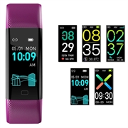F71 Smart armbånd / treningsarmbånd med blodtrykksovervåkning - Lilla