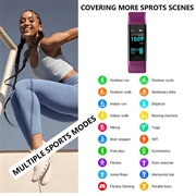 F71 Smart armbånd / treningsarmbånd med blodtrykksovervåkning - Lilla