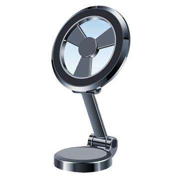 F92 Kompatibel med MagSafe bilholder for mobiltelefon med 360 graders rotasjon og selvklebende brakett - svart