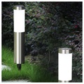 FDTwelve Vannavstøtende LED Solcelle Hagelampe - 56.5cm - Sølv