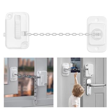 FT756 Justerbar dør-/vindusbegrensningslås - hvit