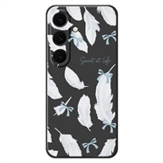 Samsung Galaxy S25 FE Fjærmønster TPU-deksel
