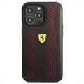 Ferrari On Track Perforated iPhone 14 Pro Max Deksel - Rød / Svart
