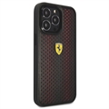 Ferrari On Track Perforated iPhone 14 Pro Max Deksel - Rød / Svart