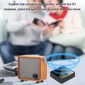 Fiberoptisk Bluetooth-mottaker/sender - 2-i-1 trådløs Bluetooth-adapter - svart