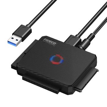 Fideco PL03 USB 3.0 til HDD/SSD-adapter - svart