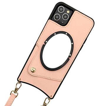 Fish Tail iPhone 14 Pro Belagt Deksel med Speil - Rosa
