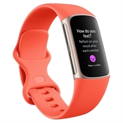 Fitbit Charge 6 Fitness Tracker - korall / champagnegull