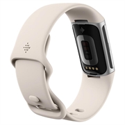 Fitbit Charge 6 Fitness Tracker - Porselen / Sølv