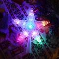RGB-LED-lampe i form av en femkantet stjerne - fjernkontroll, USB-strømforsyning - 18cm