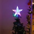 RGB-LED-lampe i form av en femkantet stjerne - fjernkontroll, USB-strømforsyning - 18cm