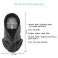 Fleece Balaclava / Balaclava for vinter- og skikjøring - Svart