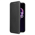OnePlus Nord CE 2 Lite 5G Flip-deksel - Karbonfiber - Svart