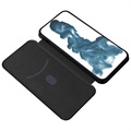 iPhone 14 Pro Max Flip-deksel - Karbonfiber - Svart
