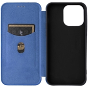 iPhone 15 Pro Flip-deksel - Karbonfiber - Blå