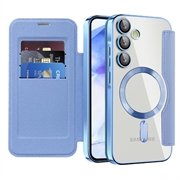 Samsung Galaxy A55 Flip-deksel med kortspor - MagSafe-kompatibel - Blå