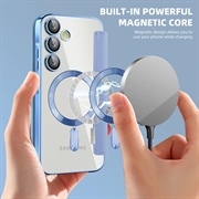 Samsung Galaxy A55 Flip-deksel med kortspor - MagSafe-kompatibel - Blå