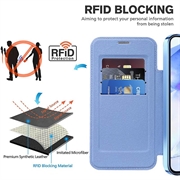 Samsung Galaxy A55 Flip-deksel med kortspor - MagSafe-kompatibel - Blå