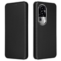 Oppo Reno10 Pro+ Flip-deksel - Karbonfiber - Svart