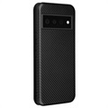 Google Pixel 6 Flip-deksel - Carbon Fiber - Svart