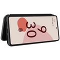 Google Pixel 6 Flip-deksel - Carbon Fiber - Svart